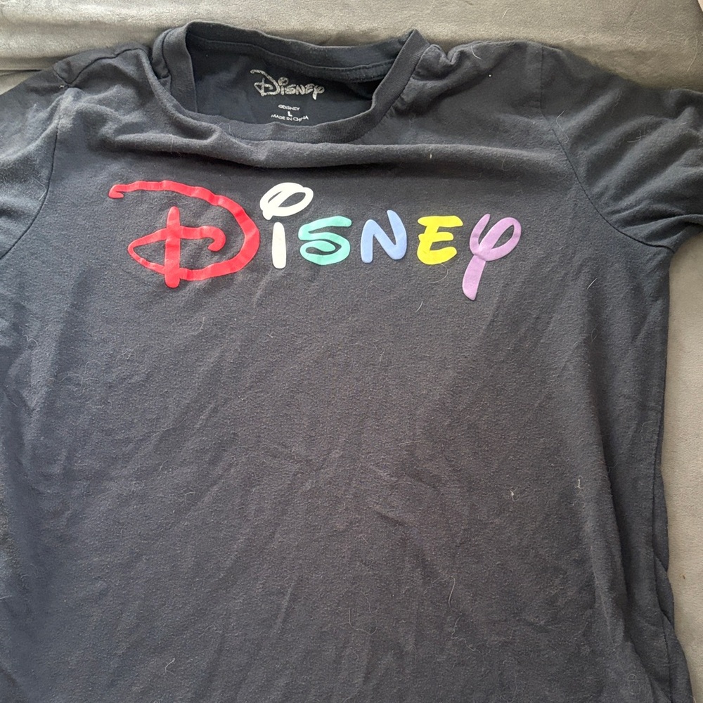 Disney Kids T-Shirt with Multicolor Logo